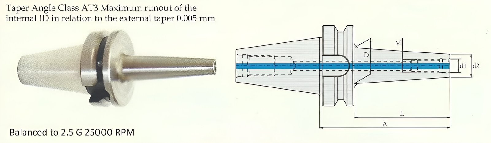 BT40 Milling Cutter Arbour (MCA)